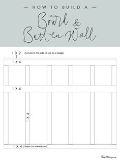 how to build a bar and batten nail pattern