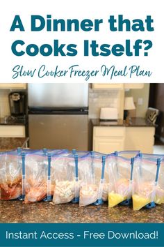 Dinner Cooks Itself Party with Erin Chase Pot Tap, Bulk Mixes, Simple Freezer Meals, Homemade Freezer Meals, Easy Supper Ideas, Freezer Meal Plan, Freeze Meals, Freeze Ahead Meals, Freezer Cooking Recipes