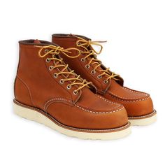 Practically identical to the iconic 877, the 875 is simply a shorter iteration. It’s six inches of premium Red Wing Oro Legacy leather combined with Goodyear welt construction, a Traction Tred rubber outsole and triple stitched quality. THE HISTORY BEHIND THE STYLE Red Wing began making moc-toe boots in the 1950s for s Classic Moc Toe Work Boots, Classic Boots With Vibram Sole And Moc Toe, Leather Moc Toe Boots With Reinforced Stitching, Leather Work Boots With Reinforced Stitching And Moc Toe, Classic Work Boots With Vibram Sole, Classic Work Boots With Reinforced Moc Toe, Classic Moc Toe Boots With Reinforced Toe, Classic Boots With Reinforced Moc Toe, Classic Work Boots With Leather Sole And Moc Toe