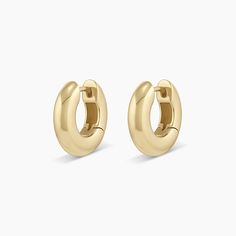 Because solid gold will always be in style. Classic, solid gold huggie hoop earrings suit every mood and occasion. Wear your huggie hoops in first, second or third piercings. Make it a single Product Details 14k solid gold 14.3 mm profile diameter 3.5 mm wide and 3.8 mm thick Hinge post closure | Lou Huggies Earring, Women's by gorjana Gold Huggie Hoop Earrings, Earrings Stacking, Gold Huggie Earrings, Gold Huggies, Greece Trip, Black Labradorite, Orange Agate, Yellow Opal, Iridescent Crystal