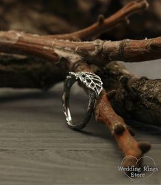 Unique leaf ring, Nature inspired ring, Branch sterling silver ring, Twig ring for her, Womans engagement ring, Handmade gift for girlfriend ■ All wedding rings are only crafted with the finest of recycled metals DETAILS: Metal - Sterling Silver Width - 9mm (0.35 in.), band width - 2mm (0.078 in.) Finish - shiny and oxidized or shiny (shown in the last photo) Please choose your ring size and finish in menu while making your order View all tree bands and rings: http://etsy.me/2v9a68V ■ CUSTOM OPT Handmade Gifts For Girlfriend, Ring For Mom, Branch Engagement Ring, Best Friend Christmas Gifts, Nature Engagement Ring, Twig Engagement Ring, Nature Inspired Rings, Nature Ring, Leaf Ring