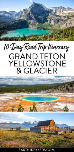 Trips Out West Itinerary, Where To Stay Near Yellowstone, Yellowstone To Glacier Road Trips, National Park Road Trips, Montana Trip, National Parks Road Trip, Yellowstone National Park Vacation, Yellowstone Vacation, Waterton Lakes National Park