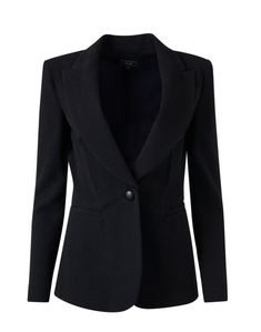 black-chevron-blazer_product.jpeg Sleek Office, Armani Black, Suit Coat, Black Chevron, Clothes Women, Suits Coats, Blazer Buttons, Black Blazers, Fashion Clothes