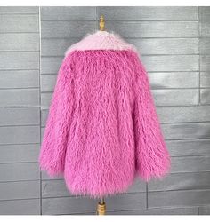 Made from faux fur, the patchwork design adds texture and depth to the coat. Keep warm while making a statement with this stylish coat. - Color: Pink- Style: Coat- Pattern Type: Solid- Sleeve Length: Long Sleeves- Fabric: Faux Fur- Closure Type: Buttonless- Hooded: No- Occasion: Casual, Formal, Outdoor- Gender: Women- Size: One Size Size/Unit（cm） Clothing Length(cm) Bust(cm) One Size 71 108 Due to manual measurement and fabric elasticity issues, an error of approximately 1-3cm is normal Due to t Fluffy Coat, Stylish Coat, Style Coat, Pink Faux Fur, Coat Patterns, Pink Style, Patchwork Designs, Pink Fashion, Keep Warm