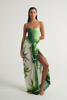 Oversized Sarong Palms - shopsigal Tropical Style Wrap Sarong For Vacation, Tropical Wrap Sarong For Vacation, Green Tropical Print Sarong For Vacation, Green Beachwear Sarong For Beach Party, Summer Green Sarong For Vacation, Tropical Printed Sarong For Beach Season, Printed Sarong For Beach Cover-up Vacation, Green Tropical Sarong For Pool, Printed Sarong For Beach Vacation