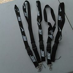 One Nike Lanyard For Sale Nike Lanyard, Black White Nike, Nike Accessories, White Nike, Nike Black, White Nikes, Card Holders, Men's Nike, Black Nikes