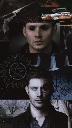 a collage of the characters from supernatural