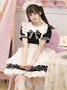 Women's Kawaii Maid Lolita Short Sleeve Dress
Size Chat： Kawaii Store, Maid Outfit, Winter Colors, Short Sleeve Dress, Visa Mastercard, Drawing Reference, Sleeve Dress, Short Sleeve Dresses, Black Dress