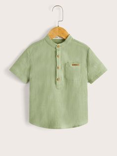 Green Baby Shirt, Toddler Shirt Pattern, Boys Summer Shirts, Stylish Boy Clothes, Boys Shirts Pattern, Kids Shirts Boys, Verde Lima