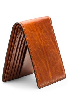 Richly textured leather elevates a handsome, well-made wallet featuring RFID shielding to protect your personal info. Style Name:Bosca Dolce Rfid Executive Wallet. Style Number: 5374496. Available in stores. Best Leather Wallet, Id Wallet, Leather Wallet Mens, Engraved Items, Vegetable Tanned Leather, Wallet Men, Italian Leather, Leather Wallet, Card Slots