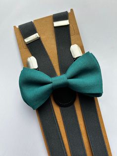 Please Specify Above**  BOW TIE- clip-on style/or pre-tied style Baby: newborn- 1Y * Bow Tie: 3in wide Toddle: 2 years- 5 years Bow Tie: 3.5in wide Kids: 6years-12years * Bow Tie: 4in wide Teen/Adult- up to 6.3ft tall * Bow Tie: 5in Elastic Adjustable suspenders all sizes Baby: newborn- 1Y * Suspenders:  Y- Back, 8in- 16in Toddle: 2 years- 5 years * Suspenders: Y- Back, 16in- 25in Kids: 6years-12years * Suspenders: Y- Back, 25.5in- 40in Teen/Adult- up to 6.3ft tall * Suspenders: Y- Back, 40in- 5 Bow Tie And Suspenders Set For Father's Day Party, Adjustable Bow Tie For Groom, Adjustable Bow Tie With Suspenders For Black Tie Events, Summer Bow Tie With Adjustable Ties As Gift, Summer Gift Bow Tie, Teal Bow Tie, Toddler Suspenders, Tie And Suspenders, Grey Suspenders