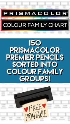 an advertisement for prismcolor's family chart with the words prismcolor on it