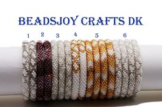 the beadjoy crafts diy bracelets are stacked on top of each other