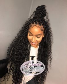 Natural Hairstyle, Goddess Locs, Braids With Curls, Flat Twist, African Braids Hairstyles