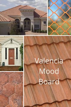 a collage of photos with the words valencia mood board