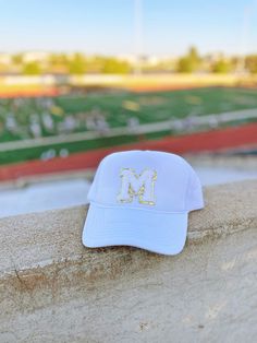 Foam cap with initial patch. Make it personal choosing: (1) patch of your choice (silver sequin, gold sequin, white and gold chenille patch). (2) your initial. (3) cap color **Made in-house. Chenille Patch, Custom Initials, Gold Sequin, Silver Sequin, Make It, Initials, Sequin, Silver, Gold