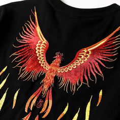 Become a Street Samurai Visions of the Phoenix God フェニックス Visions of the Phoenix were considered omens of great luck and peace. This premium shirt gives a great kind of mix that can make a difference in much dark streetwear gear. 👹 100% Premium Japanese Cotton 👹 Fenikkusu Embroidered Design Back 👹 Blazing Sun Embroidered Design Front 👹 Black and White Variants 👹 Regular Fit Black Long Sleeve Tops For Festivals, Black Cotton Shirt For Festivals, Black Graphic Print Tops For Festivals, Street Samurai, Dark Streetwear, Phoenix Embroidery, Men's Casual Fashion, Embroidery T Shirt, Tee Shirt Fashion