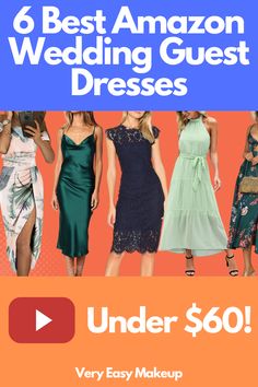 an ad for the amazon wedding guest dress haul