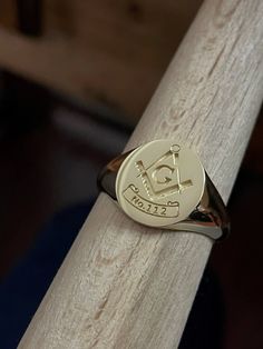 "masonic rings with lodge number deep and detailed engraving and very delicately handcrafted ♡ the ring has solid back. side or inside engravings cost 12 USD for both sides.  please contact us if you request side engravins or simply go back to our shop and purchase the \"Side or inside engraving fee\" listing. available in 4 face sizes: small - 11x13 mm medium - 13x15 mm large - 15x17 mm xlarge - 17x19 material options: 10k gold 14k gold 14k rose gold 14k white gold the ring has solid back size: Classic Engraved Signet Ring For Commemoration, Classic Signet Ring With Engraving For Commemoration, Classic 14k Gold Engraved Ring For Commemoration, Classic Formal Rings With Engraved Logo, Classic Engraved Ring With Logo, Heirloom Engraved Signet Ring For Commemoration, Classic Engraved Logo Ring, Classic Engraved Ring With Polished Finish For Commemoration, Classic Gold Jewelry With Engraved Logo