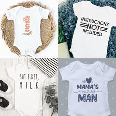 Elevate your baby's wardrobe with our curated roundup of 30+ cute SVG Files for Baby Onesies. From witty expressions to charming motifs, these cutting machine-compatible designs add an adorable touch to your little one's fashion. Explore the collection for instant cuteness and endless possibilities in personalizing baby attire. Embarking on the delightful journey of crafting Tshirt Quotes, Cute Svg, T Shirts With Sayings, Personalized Baby, Endless Possibilities, The Collection, Svg Files, Onesies, Baby Onesies