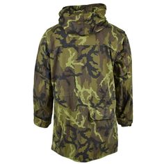 Utility Hunting Windbreaker For Fall, Utility Windbreaker For Hunting In Fall, Military Outerwear With Multiple Pockets For Hiking, Military Style Hiking Outerwear With Multiple Pockets, Military Style Outerwear For Hiking With Multiple Pockets, Military Style Khaki Parka For Outdoor Activities, Military Style Hunting Outerwear With Multiple Pockets, Military Hooded Jacket For Hiking, Military Hooded Jacket For Hiking With Pockets