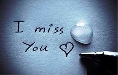 i miss you written on a piece of paper with a fountain pen next to it