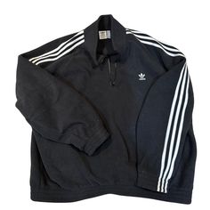 Adidas Fleece Black Pull Over Size Xl Purchased On Net-A-Porter Never Worn Adidas Originals Jacket, Adidas Fleece, Pullovers Outfit, Adidas Pullover, Over Size, Black Adidas, Dream Wardrobe, Net A Porter, Shopping List