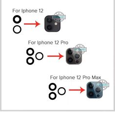 the iphone 12 pro is shown in three different positions, with two cameras facing each other