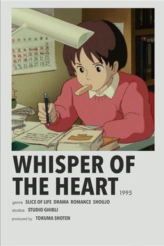 Ghibli Poster, Dik Dik, Whisper Of The Heart, Japanese Animated Movies