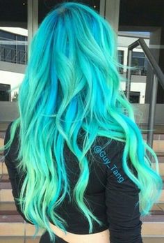 Blonde With Colored Roots, Scene Girl, Cute Hair Colors, Neon Hair, Guy Tang, Hair Dyes, Hair Color Crazy, Bright Hair Colors, Hair Color Pastel