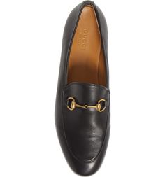 Gucci Jordaan Bit Loafer (Women) | Nordstrom Gucci Calf Leather Loafers With Horsebit Detail, Elegant Gucci Loafers With Leather Footbed, Leather Loafers With Horsebit Detail For Workwear, Chic Gucci Loafers For Business, Timeless Gucci Loafers With Leather Sole, Gucci Timeless Leather Sole Loafers, Timeless Gucci Loafers, Gucci Calf Leather Loafers For Office, Gucci Calf Leather Office Loafers