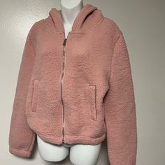 Reflex Women's Fleece Hoodie Pink Jacket Size Small Or Junior Large New Zip Up Cozy Ultra Soft Pit To Pit: 24.5” Length: 23” Sleeve: 26.5” Shoulder To Shoulder: 22” Please Check Measurements For Proper Fit. Flat Lay Measurements Are Approximate. Smoke Free Home Fast Shipping Bundle To Save G3 Long Sleeve Fleece Hooded Jacket With Zipper, Cozy Hooded Fleece Jacket With Zipper Closure, Cozy Hoodie With Zipper Closure, Winter Fleece Hooded Jacket With Pockets, Cozy Hoodie Outerwear With Zipper Closure, Winter Wear Fleece Hooded Jacket With Pockets, Cozy Hooded Outerwear With Soft Texture, Hooded Fleece Jacket With Zipper For Cold Weather, Hooded Fleece Jacket With Zipper Closure For Cold Weather