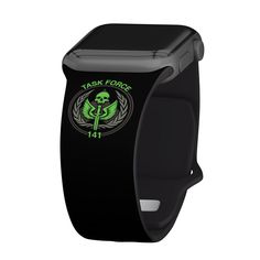 Level up your Call of Duty fandom with this stylish Silicone Apple Watch Band from Affinity Bands. Compatible with Apple Watches, it's crafted with durable silicone and features a stainless steel dual-pin clasp closure for a secure fit. This band is perfect for gamers and fans who want to show off their love for the popular first-person shooter franchise. Modern Warfare 2, Apple Watch Series 8, Apple Watch Se, Call Of Duty Modern Warfare, Apple Watches, First Person Shooter, Silicon Bands, Modern Warfare, Sweat Proof