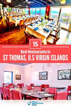 the best restaurants in st thomas, u s virgin islands are featured on this postcard