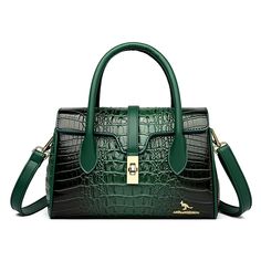 Color: Green Luxury Green Rectangular Box Bag, Luxury Green Elegant Box Bag, Luxury Handmade Green Satchel, Elegant Rectangular Shoulder Bag For Errands, Elegant Rectangular Box Bag For Errands, Elegant Box Bag For Errands With Handles, Elegant Shoulder Box Bag For Errands, Elegant Satchel Box Bag For Errands, Elegant Green Bags For Errands