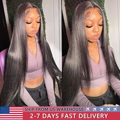 180% Density HD Transparent 13x4 13x6 Lace Front Human Hair Wigs For Women 360 Lace Frontal Wig Middle Part Lace Front Wigs Straight, Straight Hair Wigs For Black Women, Frontal Lace Wig Styles, Middle Part Wig Straight, Lace Front Wigs For Black Women, Frontal Sew In, Black Wig Hairstyles, Straight Wig Hairstyles, Black Wigs For Black Women