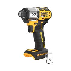 a cordless drill is shown on a white background