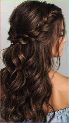 Quick Styles, Bridesmaid Hair Inspo, Bridesmaid Hair Makeup, Hoco Hairstyles, בר מצווה, Long Wavy Hair, Formal Hairstyles, Hairstyles Ideas, Wedding Hair And Makeup