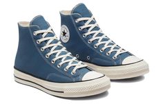 A00752C Deep Waters Converse, Funky Fits, Converse Chuck 70s, Converse 70s, Cute Converse Shoes, Chuck 70s, Casual Shoes Women Sneakers, Cute Converse, Blue Converse