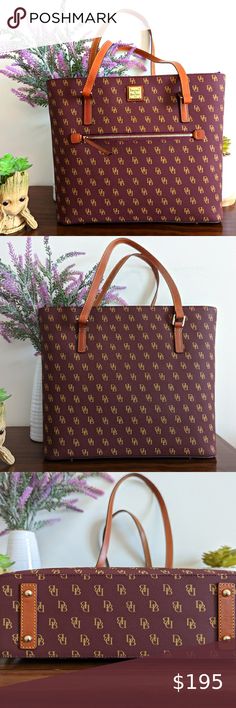 Like New!!! Dooney and Bourke Maroon and Gold Gretta Tote Dooney And Bourke, Dooney & Bourke, Dooney Bourke