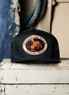 the "rodeo" trucker – imogene + willie Country Trucker Hats, Mens Western Wear, Imogene Willie, Mens Western, Vintage Trucker Hats, Tailor Shop, Denim T Shirt, Nature Tattoos, Mens Clothes