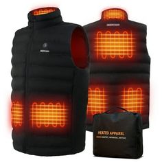 Aptoco Men Women Electric Heated Vest Includes USB Charging Battery, 6 Zones 3 Heated Modes Winter Outdoor Jacket for Skiing, Christmas Gifts Features: Heated Vest For Men & Women: Heating vest lightweight insulation, waterproof and windproof, Support Hand/ Machine/ Dry wash, suitable for men, women, boys, and girls. Safe & Constant Temperature: Heating vest is made of carbon fiber Heating elements, no harmful radiation, safe and environmentally friendly. 10000mAh battery could continually heati Heated Vest, Thermal Vest, Winter Outdoors, Vest For Men, Heated Jacket, Thermal Comfort, Winter Comfort, Outdoor Heating, Electric Heating