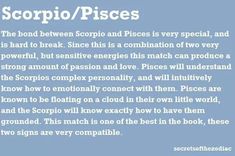 the words scorpio / pisces are written in two different languages