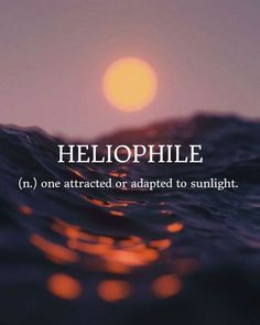 the words helloppile are in front of an image of water and sunsets