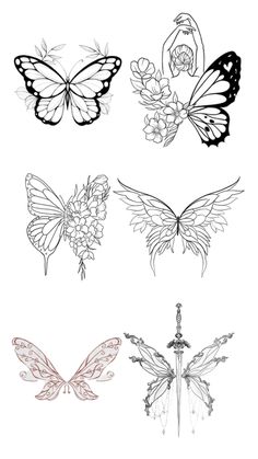 Borboletas para tatuagem Triple Butterfly Tattoo, Mystical Butterfly Tattoo, Moth Tattoo Fine Line, Monarch Butterfly Tattoo Stencil, Line Work Butterfly Tattoo, Butterfly Flash Tattoo, Abstract Butterfly Tattoo, White Tattoo Ideas, Linework Tattoo Design