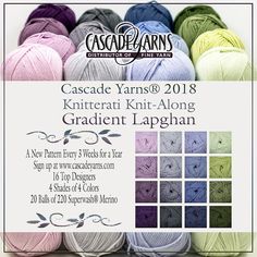 the cascade yarns catalogue for knitterat - along student afghans is available in multiple colors