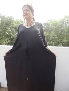 Plus size black kaftan, black maxi dress, Oversized dress, long dress, long kaftan dress,kaftan, plu Black Free Size Maxi Dress, Elegant Black Free Size Dress, Black Long Free Size Dress, Elegant Black Maxi Dress As Beach Cover-up, Black Oversized Long Abaya, Black Oversized Long Dresses, Elegant Black Maxi Dress For Beach Cover-up, Oversized Black Long Abaya, Oversized Long Black Dress