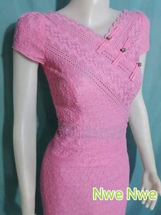 Plain Kurti Designs, Women Dresses Casual Summer, Myanmar Clothes, Burmese Clothing, Trendy Prom Dresses, Traditional Dresses Designs, Myanmar Traditional Dress, Myanmar Dress Design, Myanmar Dress