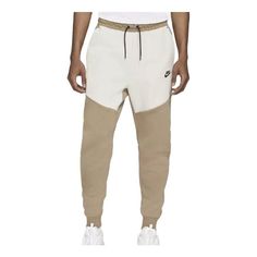 Nike Sportswear Tech Fleece Sweatpants 'Cream Sandalwood Brown' CU4495-208 Jogging Nike, Nike Clothes Mens, Nike Sportswear Tech Fleece, Tapered Joggers, Nike Joggers, Nike Tech Fleece, Fleece Sweatpants, Nike Tech, Tech Fleece