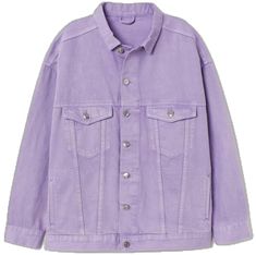 Lavender Outerwear With Pockets For Spring, Purple Relaxed Fit Cotton Outerwear, Trendy Lavender Outerwear, Purple Cotton Outerwear With Pockets, Casual Purple Relaxed Fit Outerwear, Purple Spring Outerwear With Pockets, Casual Lavender Cotton Outerwear, Spring Purple Outerwear With Pockets, Purple Button-up Cotton Outerwear